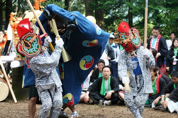 長子祭　頭屋獅子の舞